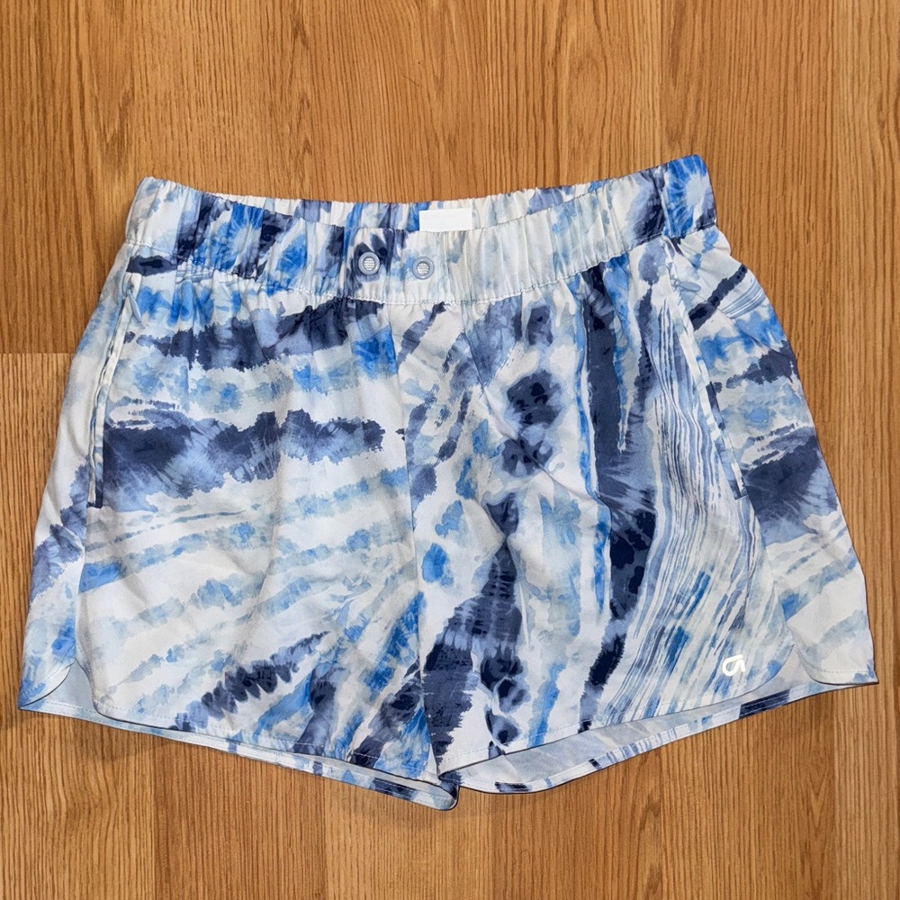 Gap fit kids size XXL Blue Tie-Dye Shorts workout gym